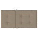 PODUSZKI NA KRZESŁA OGRODOWE 2 SZT. TAUPE 100X50X3CM