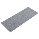SAMOPRZYLEPNE NAKŁADKI NA SCHODY 15 SZT. 60X25CM JASNOSZARE