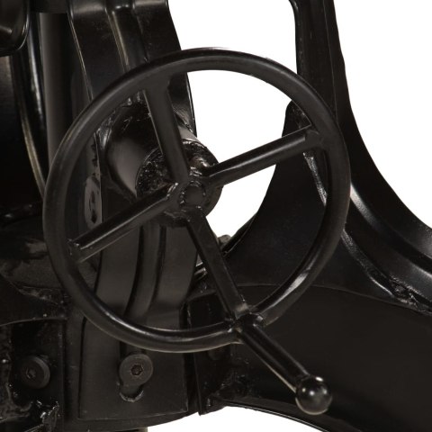 STOLIK BAROWY Z LITEGO DREWNA ODZYSKANEGO 75X(76-110)CM