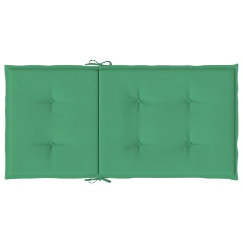 PODUSZKI NA KRZESŁA OGRODOWE 4 SZT. ZIELONE 100X50X3CM