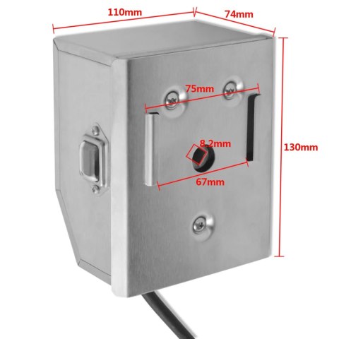 ROŻEN DO GRILLA Z PROFESJONALNYM SILNIKIEM 1200MM STALOWY