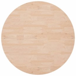 OKRĄGŁY BLAT DO STOLIKA Ø90X2,5CM SUROWE DREWNO DĘBOWE