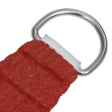 ŻAGIEL PRZECIWSŁONECZNY OGRODOWY MARKIZA TARAS 160G/M² CZERWONY 2,5X2,5M