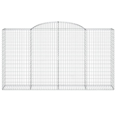 KOSZE GABIONOWE Z ŁUKIEM 3 SZT. 300X50X160/180CM ŻELAZO