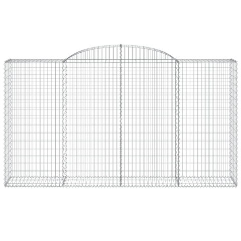 KOSZE GABIONOWE Z ŁUKIEM 5 SZT. 300X50X160/180CM ŻELAZO