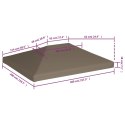 ZADASZENIE DO ALTANY 310G/M² 3X 4M KOLOR TAUPE