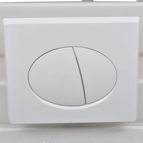 PODWIESZANA TOALETA CERAMICZNA ZE SPŁUCZKĄ BIAŁA