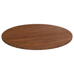 OKRĄGŁY BLAT DO STOLIKA CIEMNOBRĄZOWY Ø90X1,5CM LITY DĄB