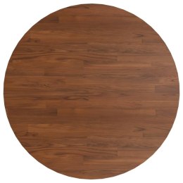 OKRĄGŁY BLAT DO STOLIKA CIEMNOBRĄZOWY Ø90X1,5CM LITY DĄB
