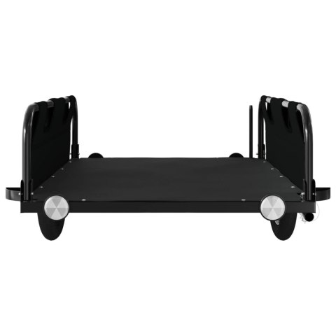 PRZYCZEPKA ROWEROWA CZARNA TKANINA OXFORD I ŻELAZO