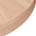 OKRĄGŁY BLAT DO STOLIKA Ø40X4CM SUROWE DREWNO DĘBOWE