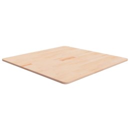 KWADRATOWY BLAT DO STOLIKA 80X80X1,5CM SUROWE DREWNO DĘBOWE