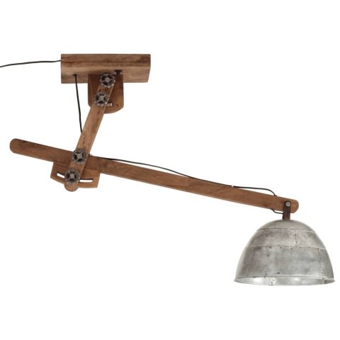 LAMPA SUFITOWA 25 W SREBRO VINTAGE 105X30X65-108CM E27