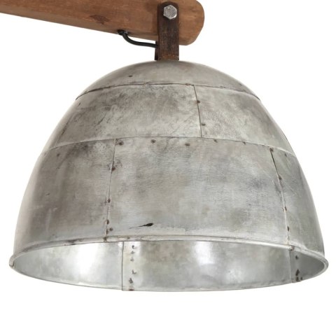 LAMPA SUFITOWA 25 W SREBRO VINTAGE 105X30X65-108CM E27