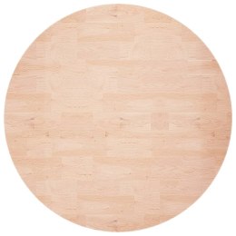OKRĄGŁY BLAT DO STOLIKA Ø60X1,5CM SUROWE DREWNO DĘBOWE