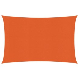 ŻAGIEL PRZECIWSŁONECZNY 160G/M² POMARAŃCZOWY 3,5X4,5M HDPE