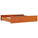 SZUFLADY POD ŁÓŻKO 2 SZT. WOSKOWY BRĄZ LITE DREWNO SOSNOWE