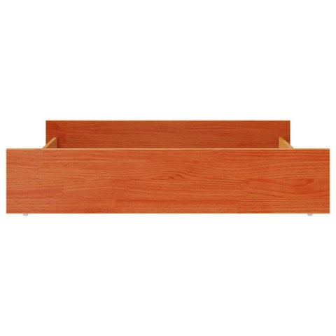 SZUFLADY POD ŁÓŻKO 2 SZT. WOSKOWY BRĄZ LITE DREWNO SOSNOWE