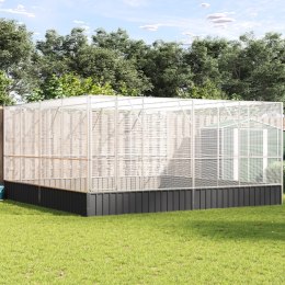 WOLIERA PTASZARNIA KLATKA DLA PTAKÓW 418X414X212CM STAL