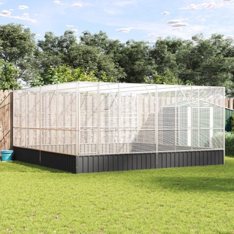 WOLIERA PTASZARNIA KLATKA DLA PTAKÓW 418X414X212CM STAL