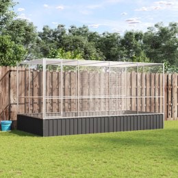 WOLIERA PTASZARNIA DLA PTAKÓW Z PRZEDŁUŻENIEM 418X207X212CM STAL