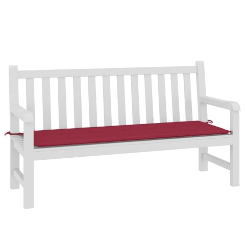 PODUSZKA NA ŁAWKĘ OGRODOWĄ WINNA CZERWIEŃ 150X50X3CM TKANINA