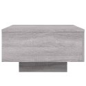 STOLIK KAWOWY Z LED SZARY DĄB SONOMA 55X55X31CM