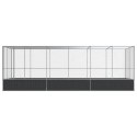 WOLIERA PTASZARNIA DLA PTAKÓW Z PRZEDŁUŻENIEM 625X207X212CM STAL