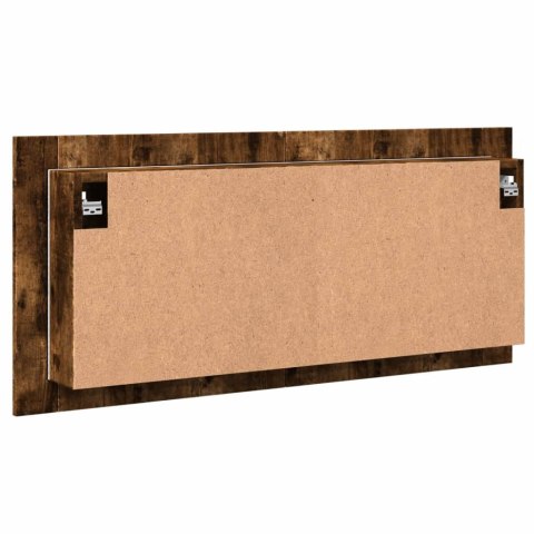 SZAFKA ŁAZIENKOWA Z LUSTREM I LED PRZYDYMIONY DĄB 100X12X45CM