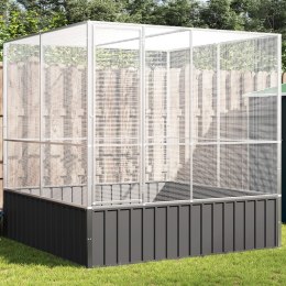 WOLIERA PTASZARNIA KLATKA DLA PTAKÓW 211X207X212CM STAL