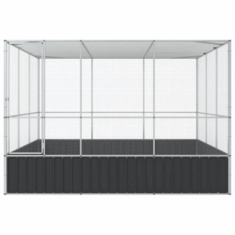 WOLIERA PTASZARNIA KLATKA DLA PTAKÓW 311X307X212CM STAL