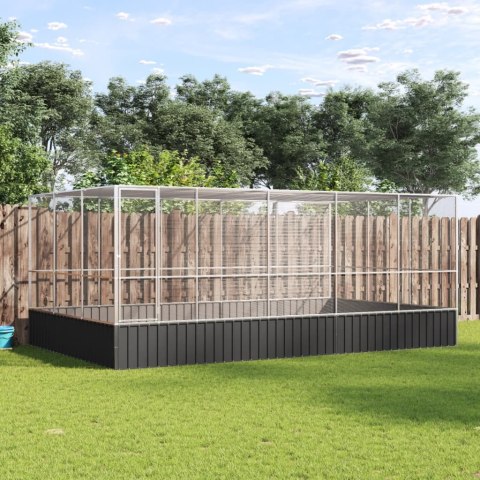 WOLIERA PTASZARNIA DLA PTAKÓW Z PRZEDŁUŻENIEM 518X307X212CM STAL