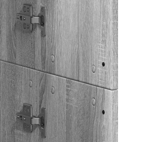 WYSOKA SZAFKA SZARY DĄB SONOMA 60X35X180CM