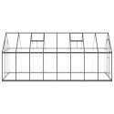 SZKLARNIA Z RAMĄ ANTRACYTOWA 445X169X195CM ALUMINIOWA