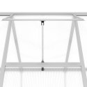 SZKLARNIA Z RAMĄ PODSTAWY SREBRNA 334X169X202CM ALUMINIUM