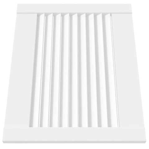 DRZWI ŻALUZJOWE DO SZAFKI 4 SZT. BIAŁE 39,5X49,4CM SOSNOWE