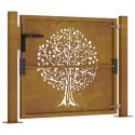 FURTKA OGRODOWA 105X80CM STAL KORTENOWSKA MOTYW DRZEWA