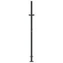 FURTKA OGRODOWA ANTRACYTOWA 105X155CM STAL MOTYW TRAWY