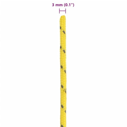 LINKA NAMIOTOWA Z NAPINACZAMI ELEMENTY ODBLASKOWE 50M 3MM