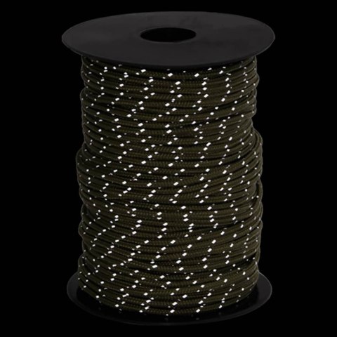 LINKA NAMIOTOWA Z NAPINACZAMI ELEMENTY ODBLASKOWE 50M 3MM