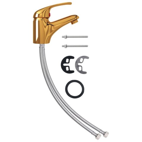 BATERIA UMYWALKOWA Z MIESZACZEM ZŁOTA 13X10CM