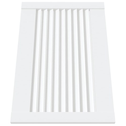 DRZWI ŻALUZJOWE DO SZAFKI 4 SZT. BIAŁE 39 5X59 4CM SOSNOWE