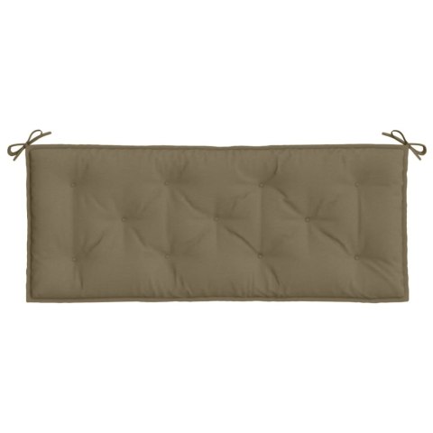 PODUSZKI NA ŁAWKĘ OGRODOWĄ 2 SZT. TAUPE MELANŻ 120X50X7CM