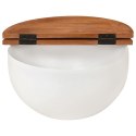 STOLIK KAWOWY BIAŁY 50X27CM DREWNO Z ODZYSKU