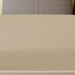 PRZEŚCIERADŁA 2 SZT. TAUPE 180X200CM DŻERSEJ BAWEŁNIANY