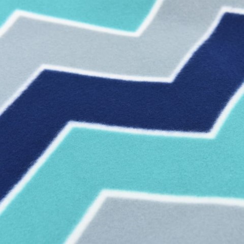 KOC PIKNIKOWY SKŁADANY NIEBIESKI W FALE 200X200CM AKSAMIT