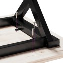 STOLIK KAWOWY Z NOGAMI W KSZTAŁCIE LITERYX110X40X45,5CM