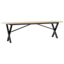 STOLIK KAWOWY Z NOGAMI W KSZTAŁCIE LITERYX 160X40X45CM
