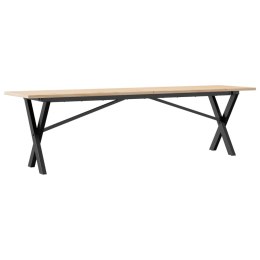STOLIK KAWOWY Z NOGAMI W KSZTAŁCIE LITERYX 160X40X45CM