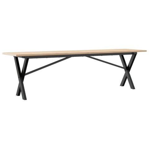 STOLIK KAWOWY Z NOGAMI W KSZTAŁCIE LITERYX 160X40X45CM